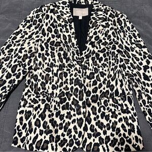 Banana Republic Leopard Print Blazer